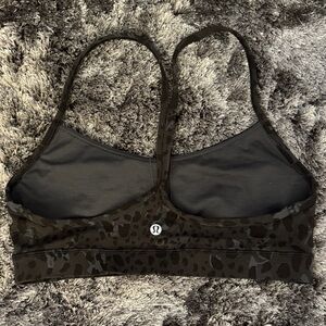 lululemon athletica Black Camo Strappy Sports Bra - Charcoal/Black